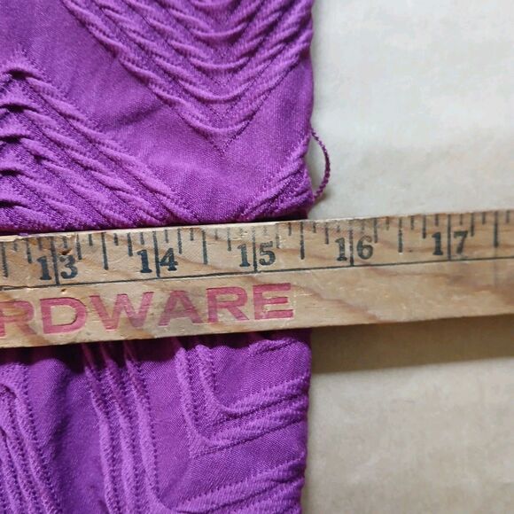 Candie's Dress Womens XL Magenta Short Sleeve Fit And Flare Knit Textured Skater - Picture 7 of 8